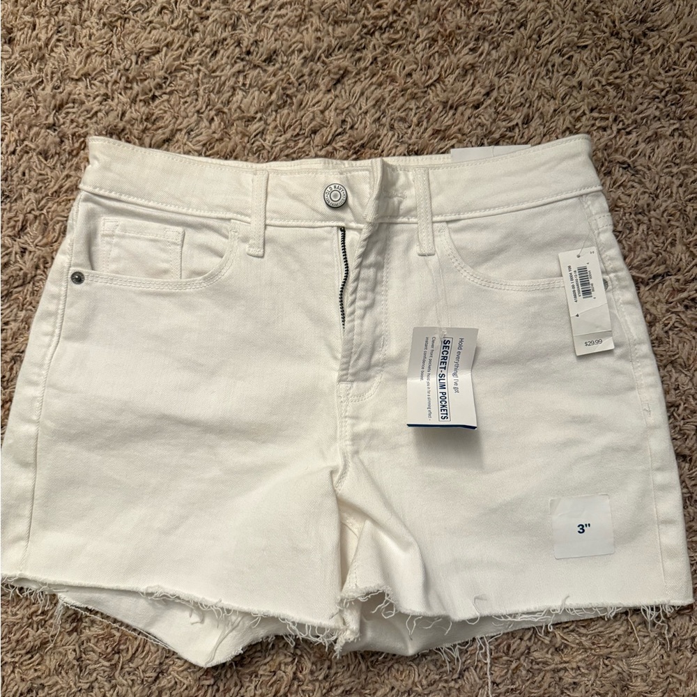 Old Navy Women's White Denim Shorts